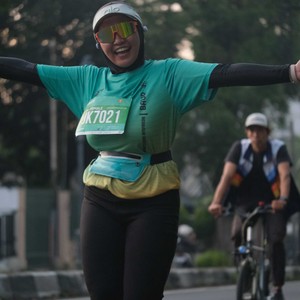 Race photo from BAUR RUN 2025