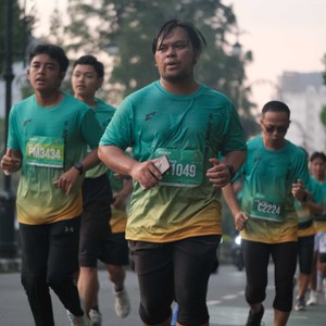 Race photo from BAUR RUN 2025