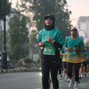 Race photo from BAUR RUN 2025