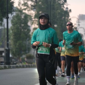 Race photo from BAUR RUN 2025