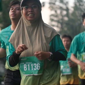 Race photo from BAUR RUN 2025