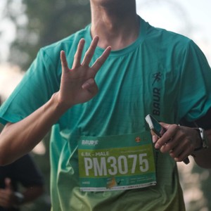 Race photo from BAUR RUN 2025