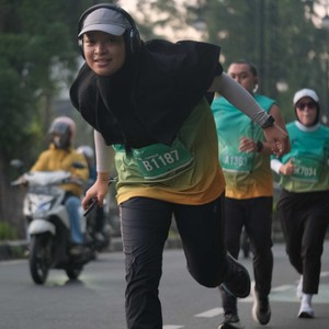 Race photo from BAUR RUN 2025