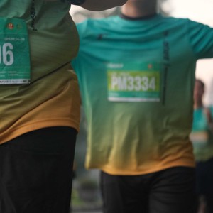 Race photo from BAUR RUN 2025