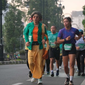 Race photo from BAUR RUN 2025