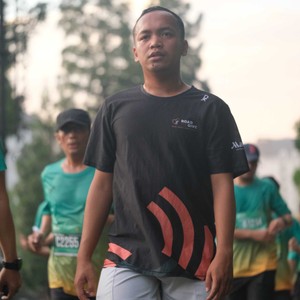 Race photo from BAUR RUN 2025
