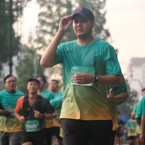 Race photo from BAUR RUN 2025