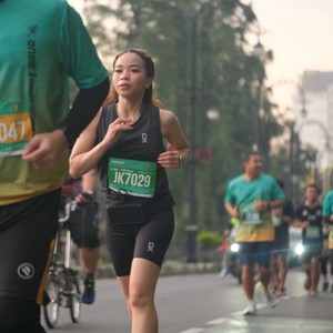 Race photo from BAUR RUN 2025