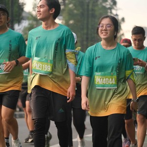 Race photo from BAUR RUN 2025