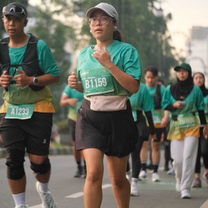 Race photo from BAUR RUN 2025