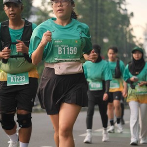 Race photo from BAUR RUN 2025