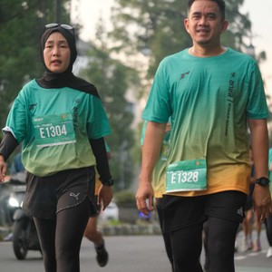 Race photo from BAUR RUN 2025