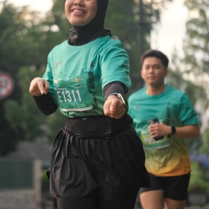 Race photo from BAUR RUN 2025