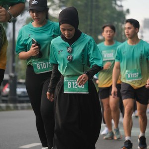 Race photo from BAUR RUN 2025