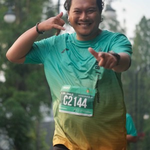 Race photo from BAUR RUN 2025