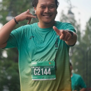 Race photo from BAUR RUN 2025