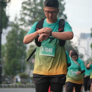Race photo from BAUR RUN 2025