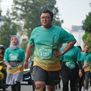 Race photo from BAUR RUN 2025