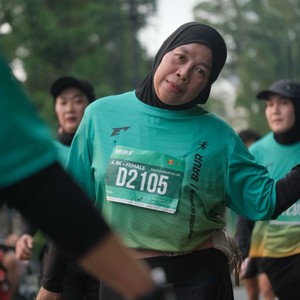 Race photo from BAUR RUN 2025