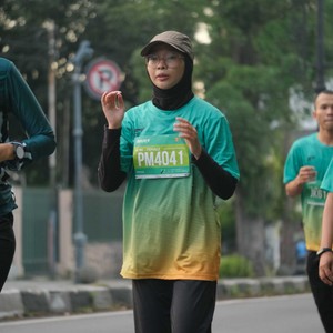 Race photo from BAUR RUN 2025