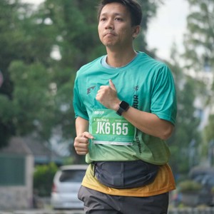 Race photo from BAUR RUN 2025