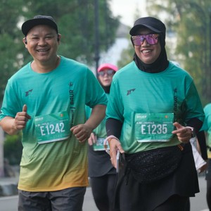 Race photo from BAUR RUN 2025