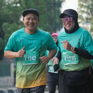 Race photo from BAUR RUN 2025