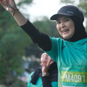 Race photo from BAUR RUN 2025