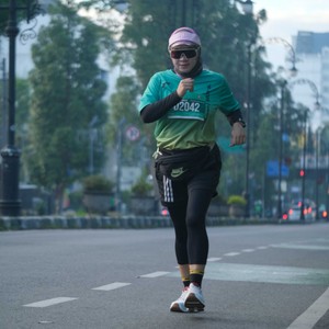 Race photo from BAUR RUN 2025