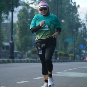 Race photo from BAUR RUN 2025