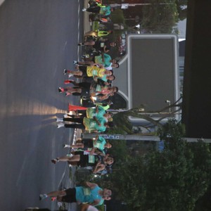 Race photo from BAUR RUN 2025