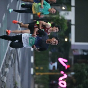 Race photo from BAUR RUN 2025
