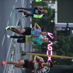 Race photo from BAUR RUN 2025