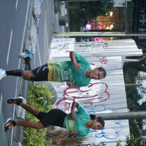 Race photo from BAUR RUN 2025