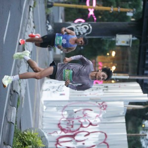 Race photo from BAUR RUN 2025