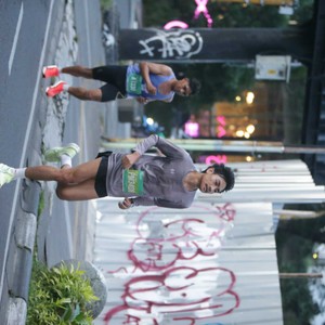 Race photo from BAUR RUN 2025
