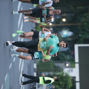 Race photo from BAUR RUN 2025