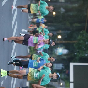 Race photo from BAUR RUN 2025
