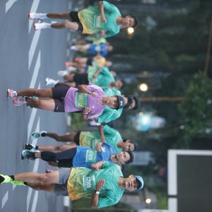 Race photo from BAUR RUN 2025