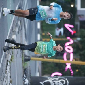 Race photo from BAUR RUN 2025
