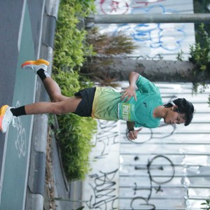 Race photo from BAUR RUN 2025