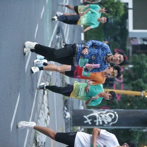 Race photo from BAUR RUN 2025