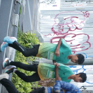Race photo from BAUR RUN 2025