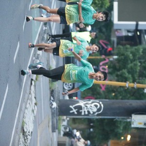 Race photo from BAUR RUN 2025