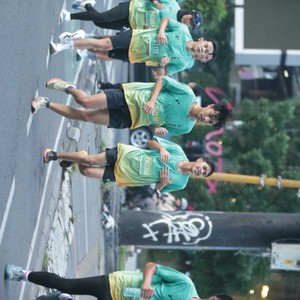 Race photo from BAUR RUN 2025