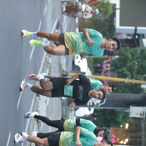 Race photo from BAUR RUN 2025
