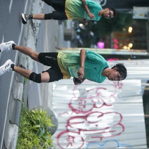 Race photo from BAUR RUN 2025