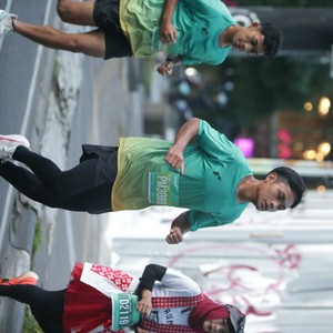 Race photo from BAUR RUN 2025