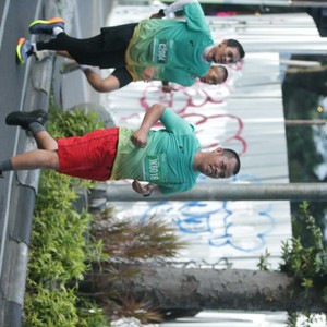 Race photo from BAUR RUN 2025