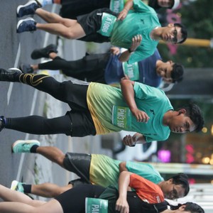 Race photo from BAUR RUN 2025